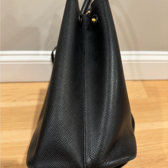 PRADA Saffiano Cuir Small Leather Prada Bag, Black/Red, used condition - Picture 4 of 16